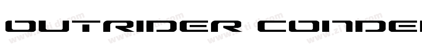 outrider condensed b字体转换